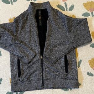Lululemon Athletica Black and Gray Knit Jacket